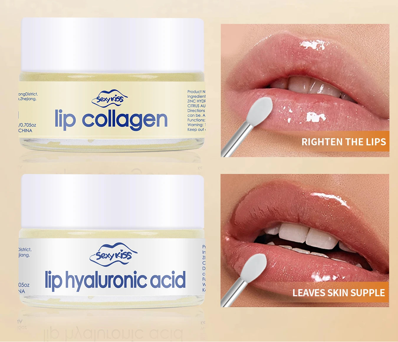 Masque à lèvres collagène Luvéa – Hydratation intense & brillance naturelle | 20 g